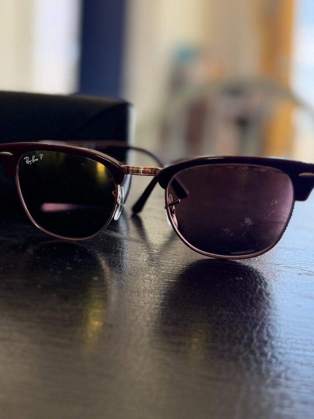 Ray-Ban RB3016 Clubmaster Chromance Polarized Sunglasses